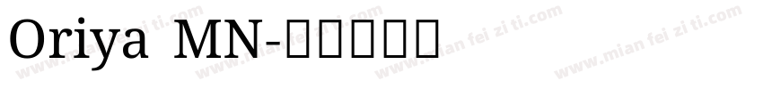 Oriya MN字体转换